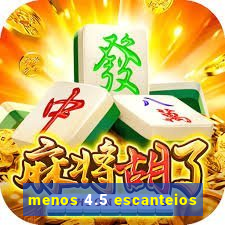 menos 4.5 escanteios