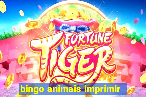 bingo animais imprimir