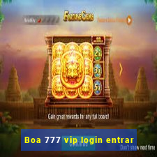 Boa 777 vip login entrar