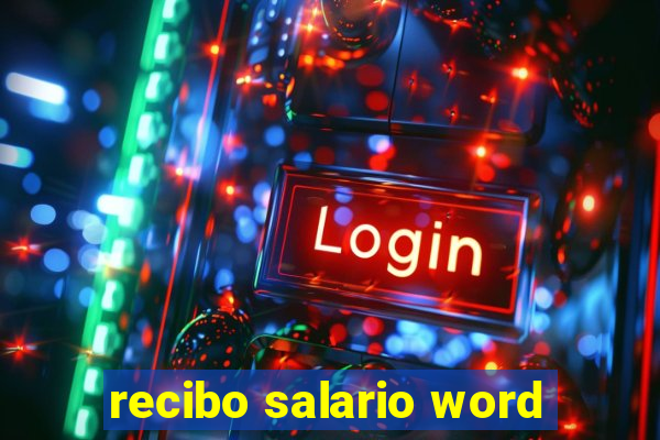 recibo salario word