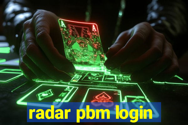 radar pbm login