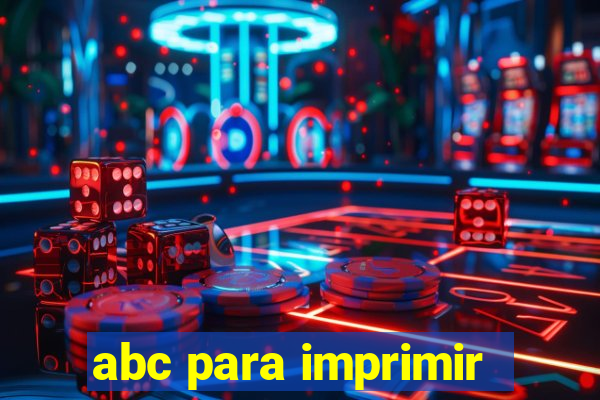 abc para imprimir