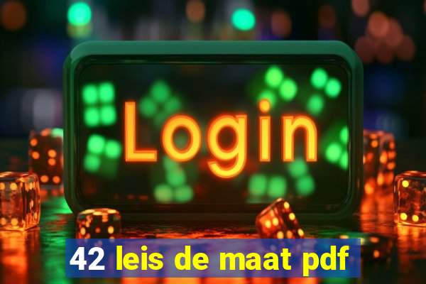 42 leis de maat pdf