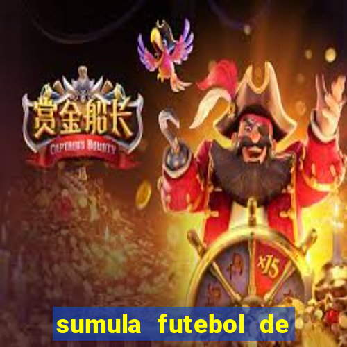 sumula futebol de campo word