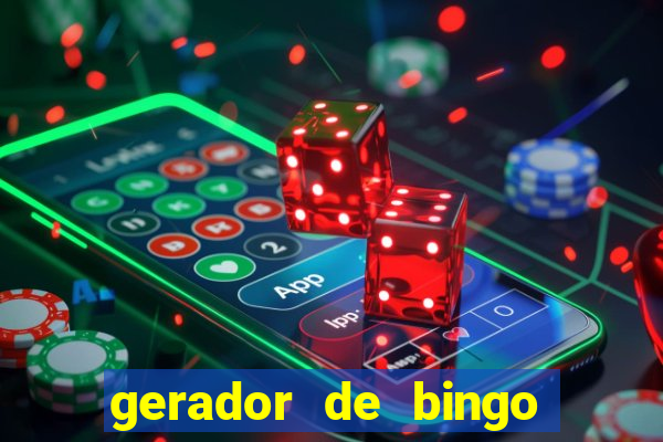 gerador de bingo cha de bebe