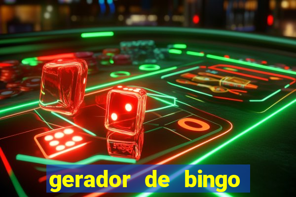 gerador de bingo cha de bebe