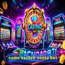 como excluir conta bet