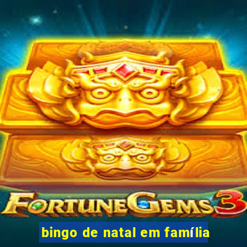 bingo de natal em família