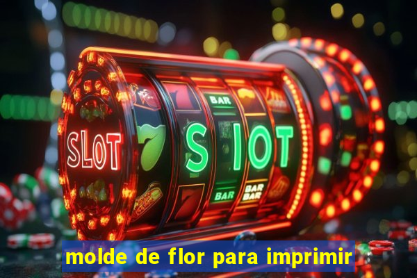 molde de flor para imprimir