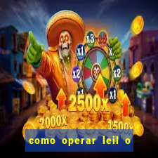 como operar leil o de abertura mini indice