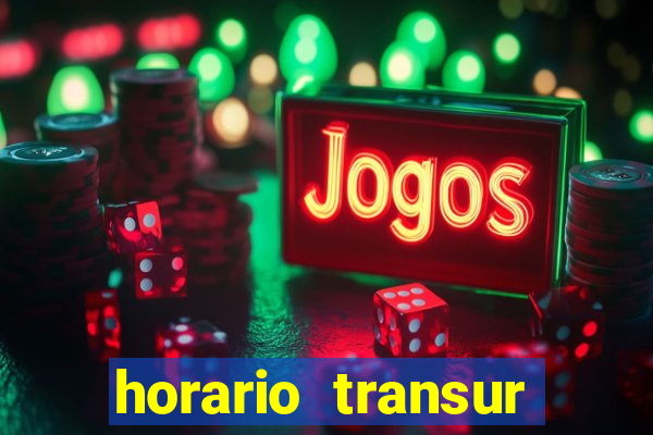 horario transur roleta santos dumont juiz de fora