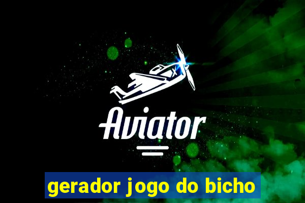 gerador jogo do bicho