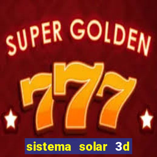 sistema solar 3d em movimento